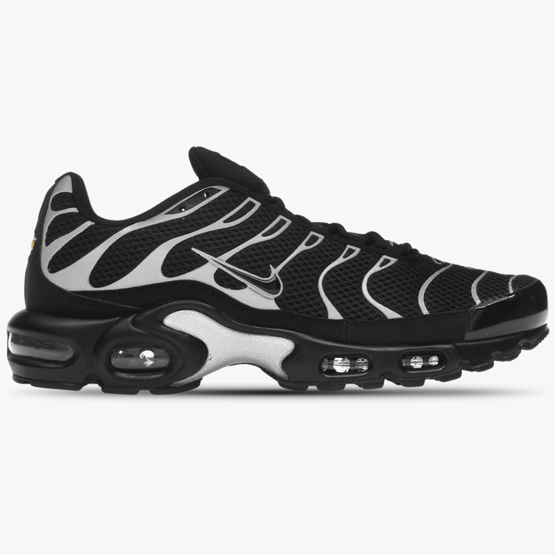 Nike Air Max Plus Premium Black Reflective Silver